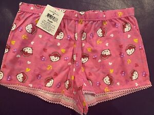 NWT Sanrio Hello Kitty Pirate Girls Pink Shorts Medium Rare Vintage 2008
