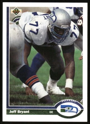 1991 Upper Deck Jeff Bryant    #338 Seattle Seahawks - Image 1 of 2