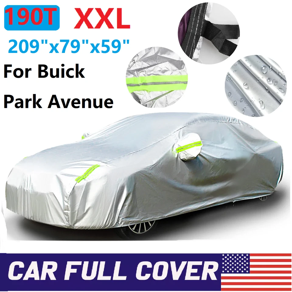For Buick Park Avenue Car Cover 190T Outdoor All Weather UV Dust Car Protection - Imagem 1 de 4