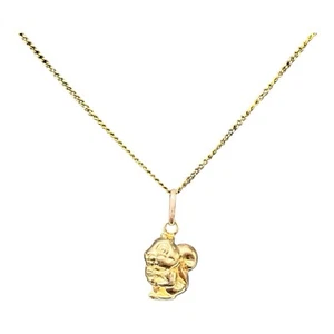 9ct 9k Yellow Gold Squirrel Charm Pendant 0.98 Grams. Brand New - Picture 1 of 7