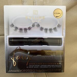 Eylure Faux Pro C Curl Clusters False Eyelashes Luxe Lash Extension Kit