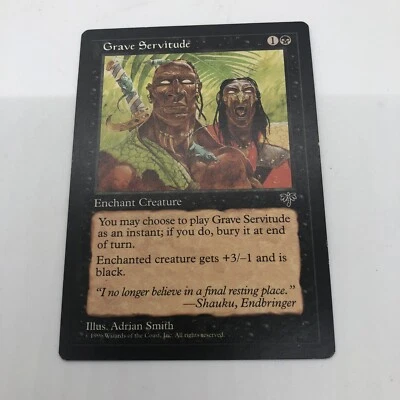 Magic The Gathering Grave Servitude Common Enchantment Creature Vintage - Image 1 of 4