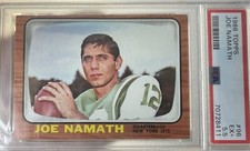 1966 Topps Football Joe Namath Card #96 PSA Ex+ 5.5 Jets NFL HOF