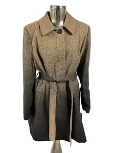 PRINCIPLES Wool Womens Jacket Size XXL 20 Coffee & Black Coat NEW EU48 RRP£95 - Picture 1 of 19