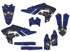 2019-2023 YZ 250 F 4-STROKE FLAMING GEARHEAD Blue Senge Graphics Kit Compatible - Picture 1 of 10