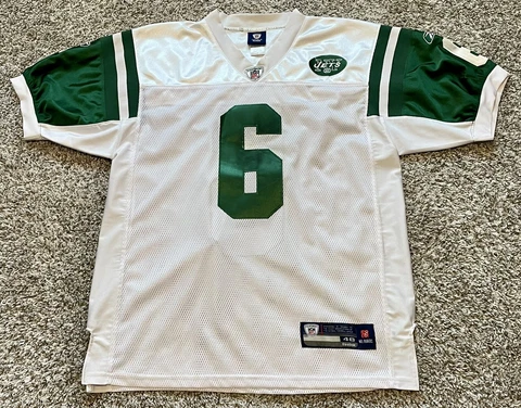 Reebok New York Jets Mark Sanchez #6 All - Stitched Football Jersey Size 48 Cover