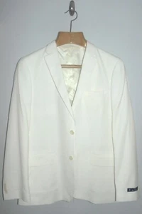 NWOT Men's 44R 44 Reg BEN SHERMAN Sport Coat Jacket in Light Ivory - Picture 1 of 11