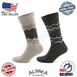 ORIGINAL ALPACA SOCKS Men or Women Natural Thermal Winter Socks - US SELLER