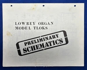 Original Lowrey Organs Preliminary Schematics Manual / TLOKS - Bild 1 von 1