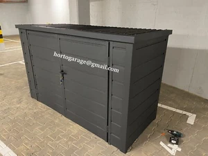 2,4x1,05Fahrradversteck GEÄRETESCHUPPEN Blechgarage Laube Gartenkonstrukti - Bild 1 von 11