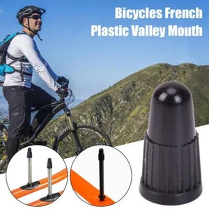 20/50x DUST A IR VALVE TYRE CAPS BLACK PLASTIC COVERS BIKE WHEEL New A3 - Picture 1 of 16