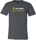 Us Army Be All You Can Be White And Gold Strip Soft Premium T-Shirt