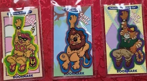 Set Of 3 CRAZY CRITTER Collector Book Marks Lion Cat Kitten year 2000 - Picture 1 of 10