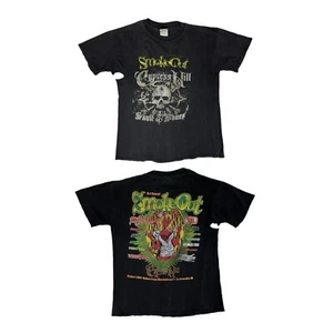 Vintage Cypress Hill T-Shirt Skull & Bones Smoke Out Tour Y2K Size Large Thrash - Bild 1 von 14