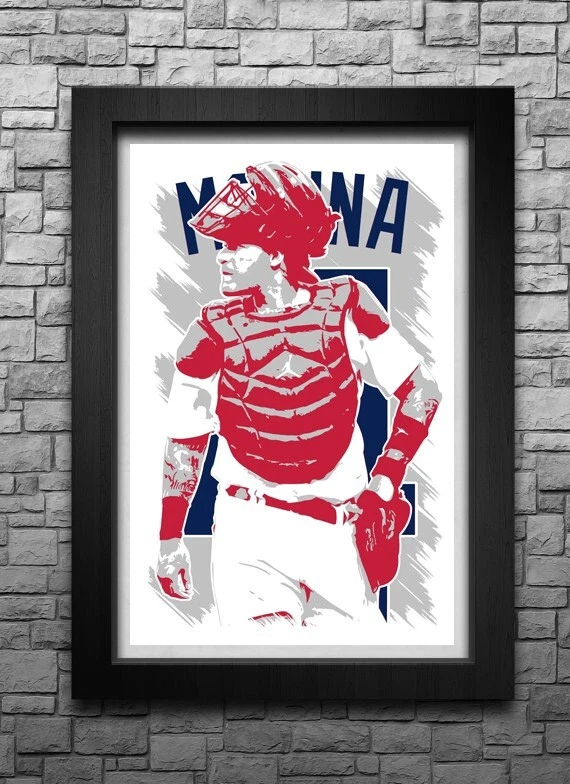 YADIER MOLINA arte impressão/pôster ST. LOUIS CARDINALS GRÁTIS S&H! Camisa B2G2 - Imagem 1 de 4
