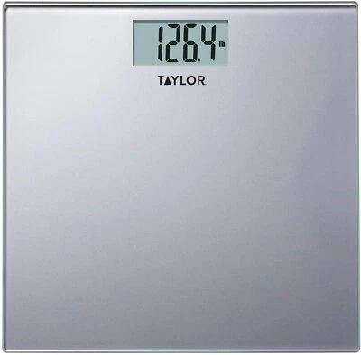 Báscula de baño digital Taylor Precision Products 400 lb de capacidad, plateada Foto 1 de 4