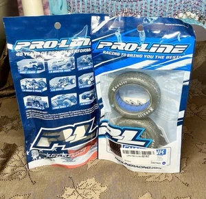 827503 ProLine Hoosier Chain Link RC 2WD Off Road Buggy Front Tires Set Of 4 - Picture 1 of 7