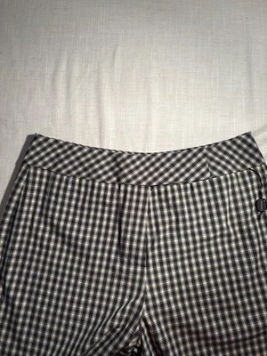 Pantalones, Damas Tahari Pantalones a Cuadros Blanco y Negro, Talla 12 Foto 1 de 4