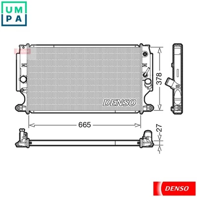 RADIATOR ENGINE COOLING DRM50088 FOR TOYOTA 2AD-FHV 2.2L 4cyl AVENSIS - Image 1 of 4