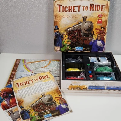 Ticket To Ride by Alan R. Moon Train Adventure Board Game Complete - Image 1 of 4