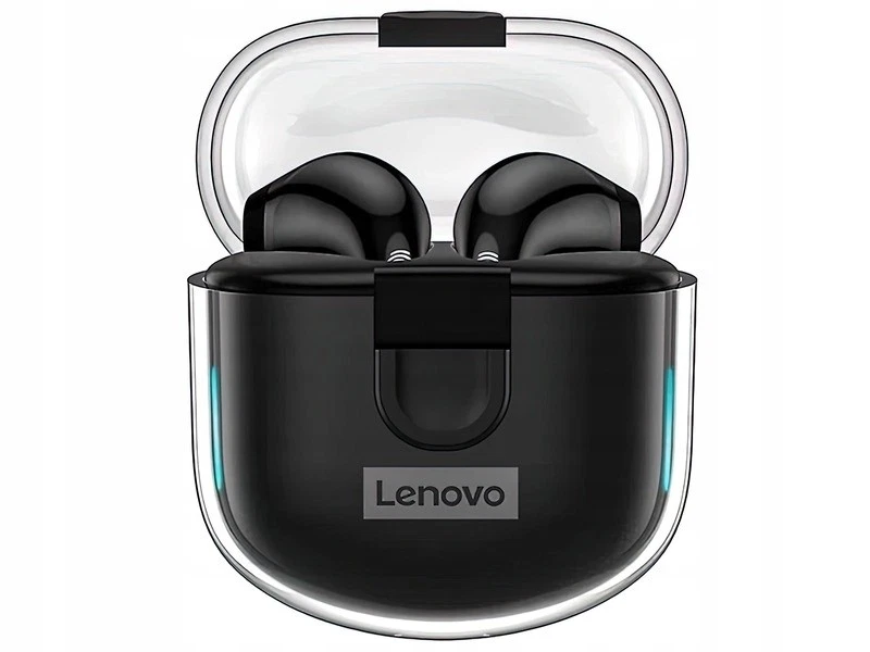 Lenovo LP12 True Wireless In-Ear Kopfhörer mit Bluetooth 5h Akku IPX5 Schwarz