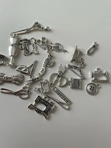 Packung Silber Metall Nähen Charms 20 - Bild 1 von 2