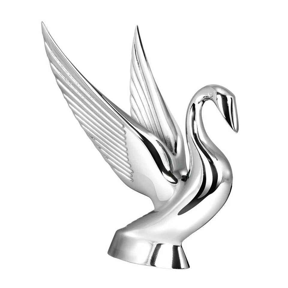 Grand General 48010 Deluxe Chrome Swan Hood Ornament
