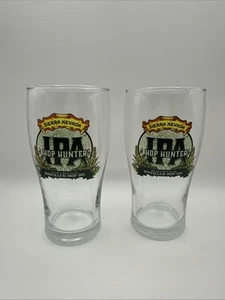 Sierra Nevada IPA Hop Hunter Beer Glass Set Of Two 6” Tall X 3” Wide top **spot - Picture 1 of 7