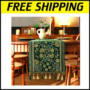 Stain-Resistant 13×72 Inch Table Runner - Vintage Modern Charm for Dining Rooms - Picture 1 of 11