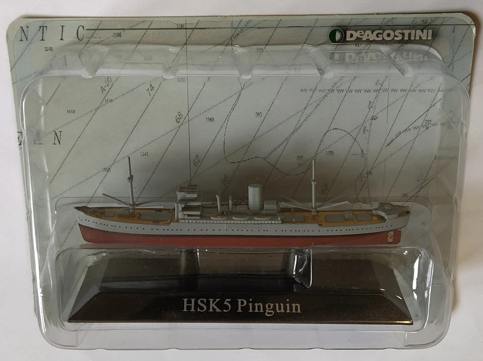 Navi da Guerra De Agostini HSK 5 Pinguin Corsara 1/1250 Diecast - Immagine 1 di 1