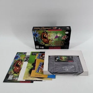 Disney's Timon & Pumbaa's Jungle Games Super Nintendo SNES CIB Manual - Picture 1 of 15