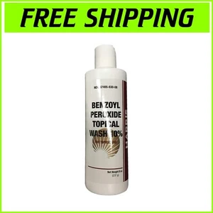 Harris Pharma 10% Benzoyl Peroxide Acne Wash 8 oz - Pack of 2 for Clear Skin - Picture 1 of 3