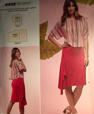 NEW 2018 'SIMPLICITY' LOOSE TOP  PATTERN K8656 ( U.S. XXS - XXL ) - Image 1 of 2