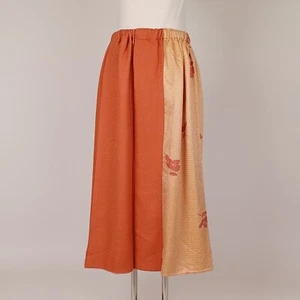 Made in Japan Vintage Seidenrock aus Upcycling Kimono Handarbeit Prototyp - Bild 1 von 8