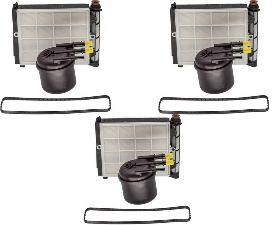 Kit de filtro de agua de combustible para Ford Powerstroke HC3Z9N184B para 17-23 F250 6,7 L Kit de 3 piezas Foto 1 de 4