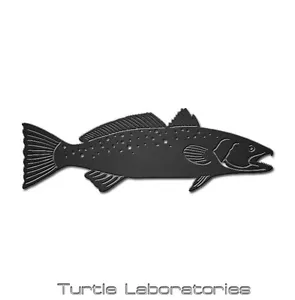 36" Spotted Trout Silhouette Metal Wall Art Hanging Home Decor Fishing Fly - Picture 1 of 1