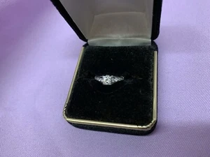 Ladies Platinum Ring With Diamonds! Ships Fee Same Day! - Picture 1 of 15