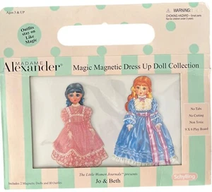 Muñecas de papel magnético vintage Schylling Little Women Jo Beth Madame Alexander - Imagen 1 de 10