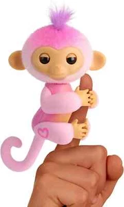 Fingerlings Interactive Baby Monkey Harmony Pink Touch Reacts 70 + Sounds New - Picture 1 of 4