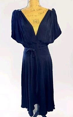 Редкое черное вискозное платье Trashy Diva Obi 10 - Изображение 1 из 4