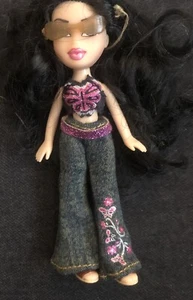 Lil Bratz Girlz Nazalia Girl Mini Doll 4.5in Black Hair Blue Eyes Cool Car Toy - Picture 1 of 3