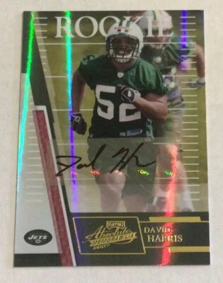 David Harris 2007 Donruss playoff rookie auto #196/349 - Image 1 of 2
