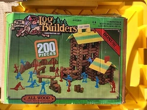 Log Builders Fort Apache Construction Set 1989 Paul Bunyan - Picture 1 of 2
