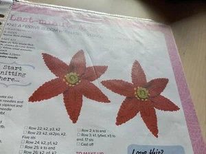 Flower Knitting Pattern - Stash Buster - Picture 1 of 2
