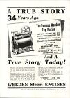 1938 Paper Ad Weeden Toy Steam Engine History Baby Georgene Doll
