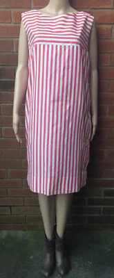 Ladies Vintage AiA Jafor Red Stripe Dress Size 44 Rare Find - Image 1 of 4