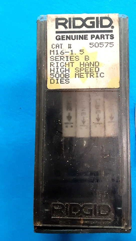 RIDGID 50575 M16 - 1.5 Metric Pipe Dies - Image 1 of 1