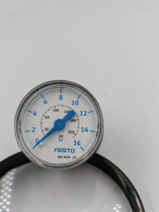 FESTO PAGN-40-16-G14 800 3639 P8 MANOMETER 0-230PSI PRESSURE GAUGE - Picture 1 of 3
