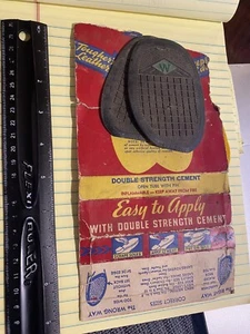 VINTAGE SHOE REPAIR KIT - DOUBLE STRENGTH CEMENT TACK ON SHOE SOLES - - Picture 1 of 4