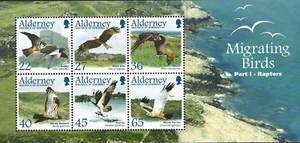 2002 Alderney Sg MSA191 Migrating Birds (1st series) Raptors Unmounted Mint - Picture 1 of 2